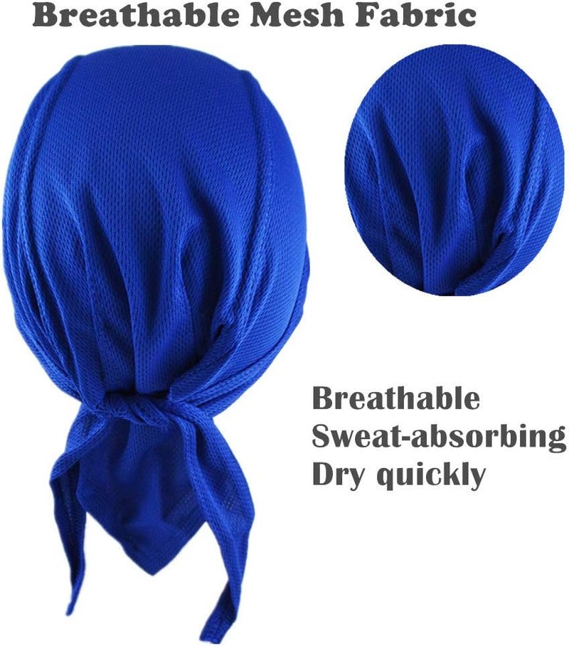 GUIFIER 4 Pack Do Rag/Dew Rag Beanie Cap Hat Chemo Cap Skull Cap for Men and Women - Image 2